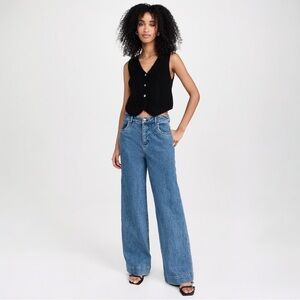 STAUD Grayson Wide Leg Jeans New Without Tags
